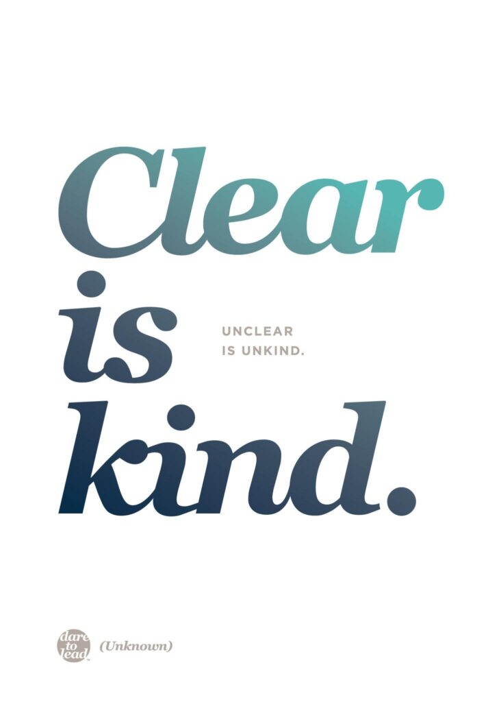 Clear is kind